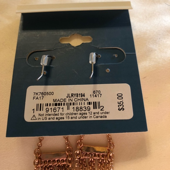 🔥NEW!!🔥 Lucky Brand Chain Tiered Earrings - Picture 2 of 2